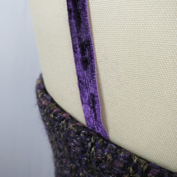BEAUTIFUL Nanette Lepore "Timpani" Tweed Dress NWT Sz 10 Plum - Picture 9 of 16